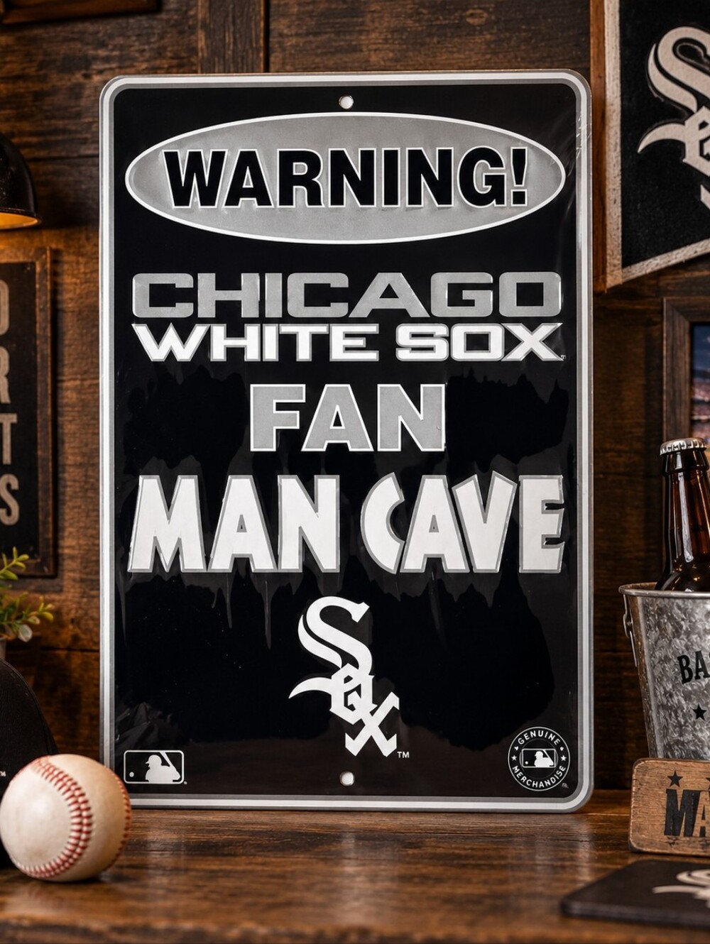 Chicago White Sox Sign 12x8 Baseball Metal Fan Garage Sports Bar Wall Decor Gift